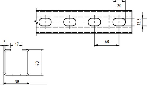 Stainless steel beam